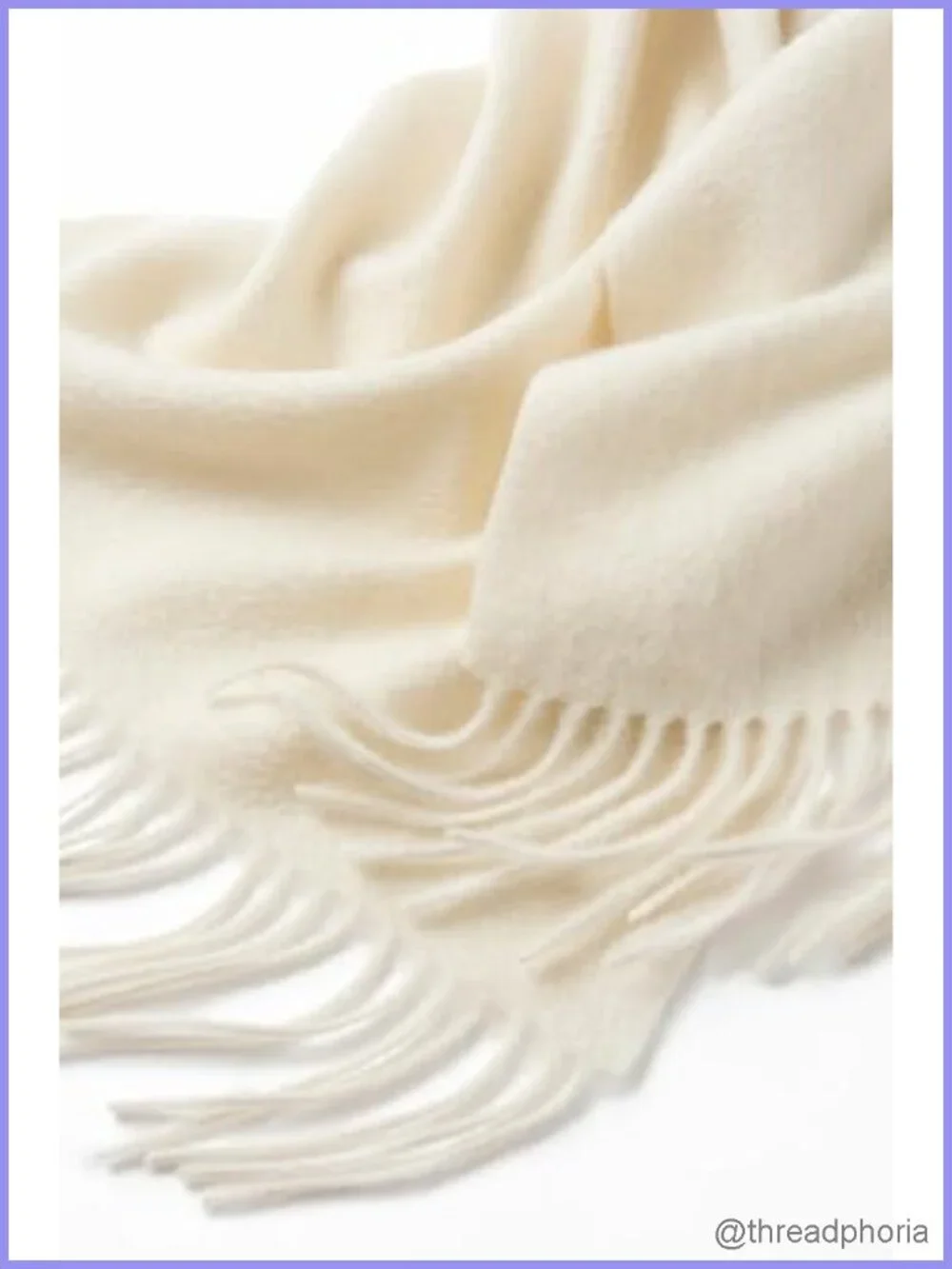 Oversized Shawl Wrap Scarf with Fringe Polyester Warm Winter